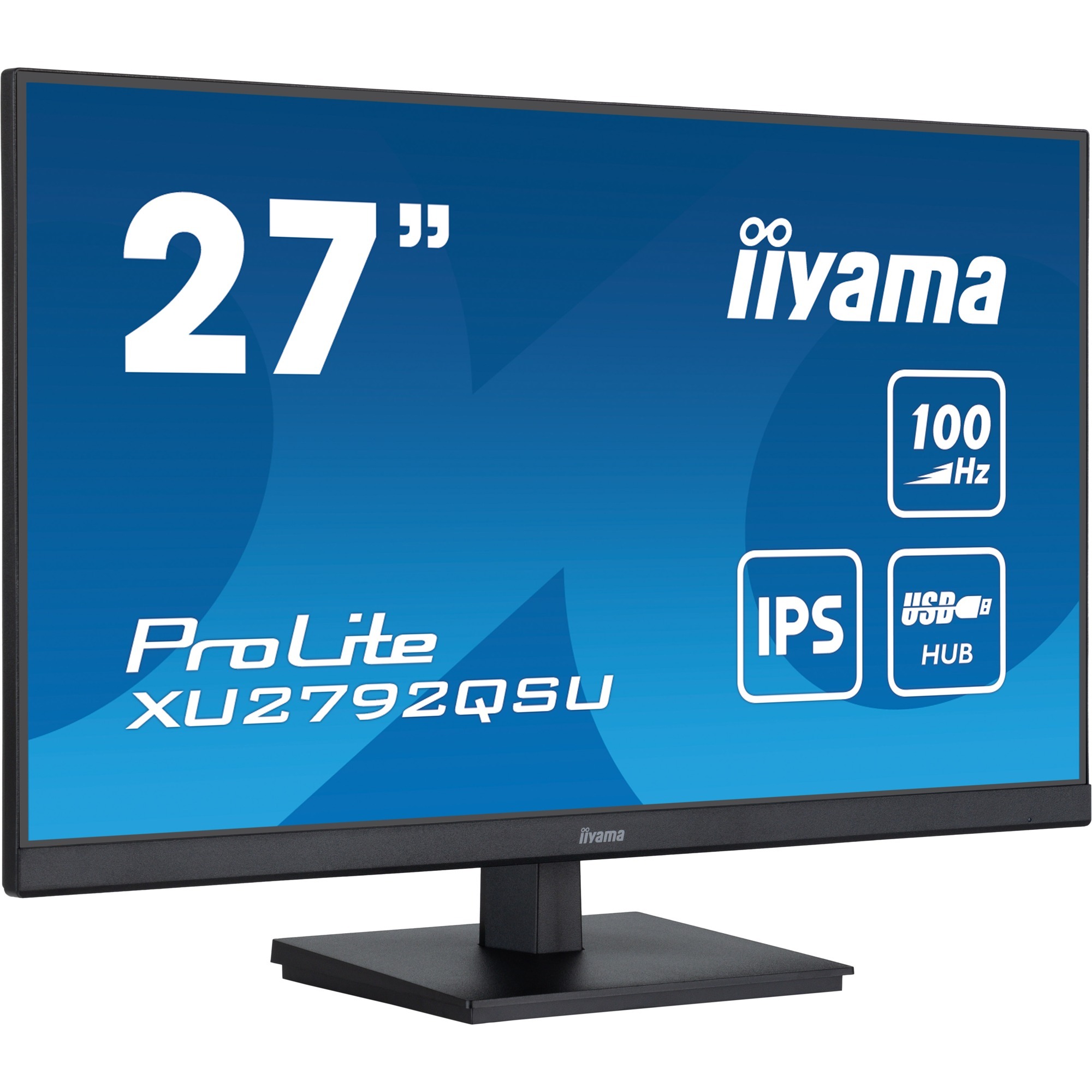 iiyama ProLite XU2792QSU-B6, LED-Monitor 69 cm (27 Zoll), schwarz (matt), WQHD, IPS, AMD Free-Sync, 100Hz Panel