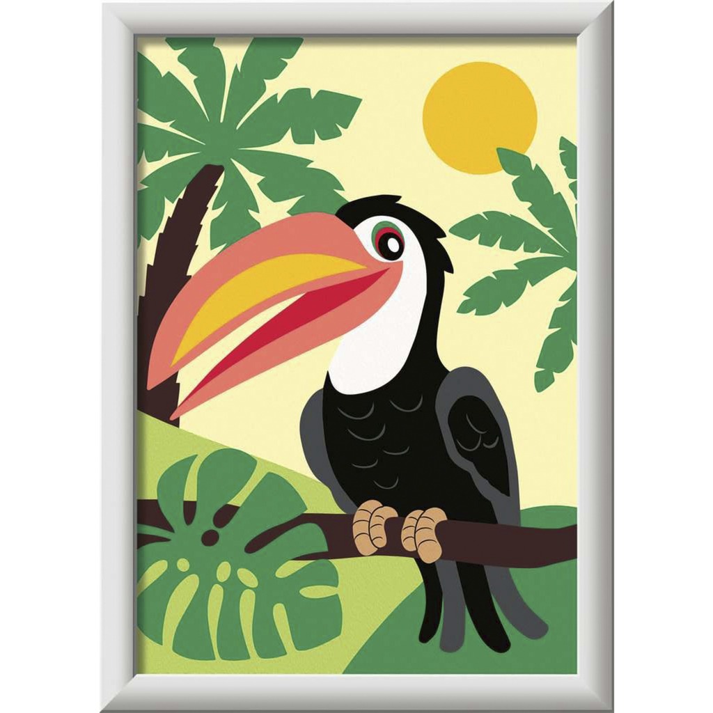 Ravensburger Malen nach Zahlen - Tukan im Dschungel