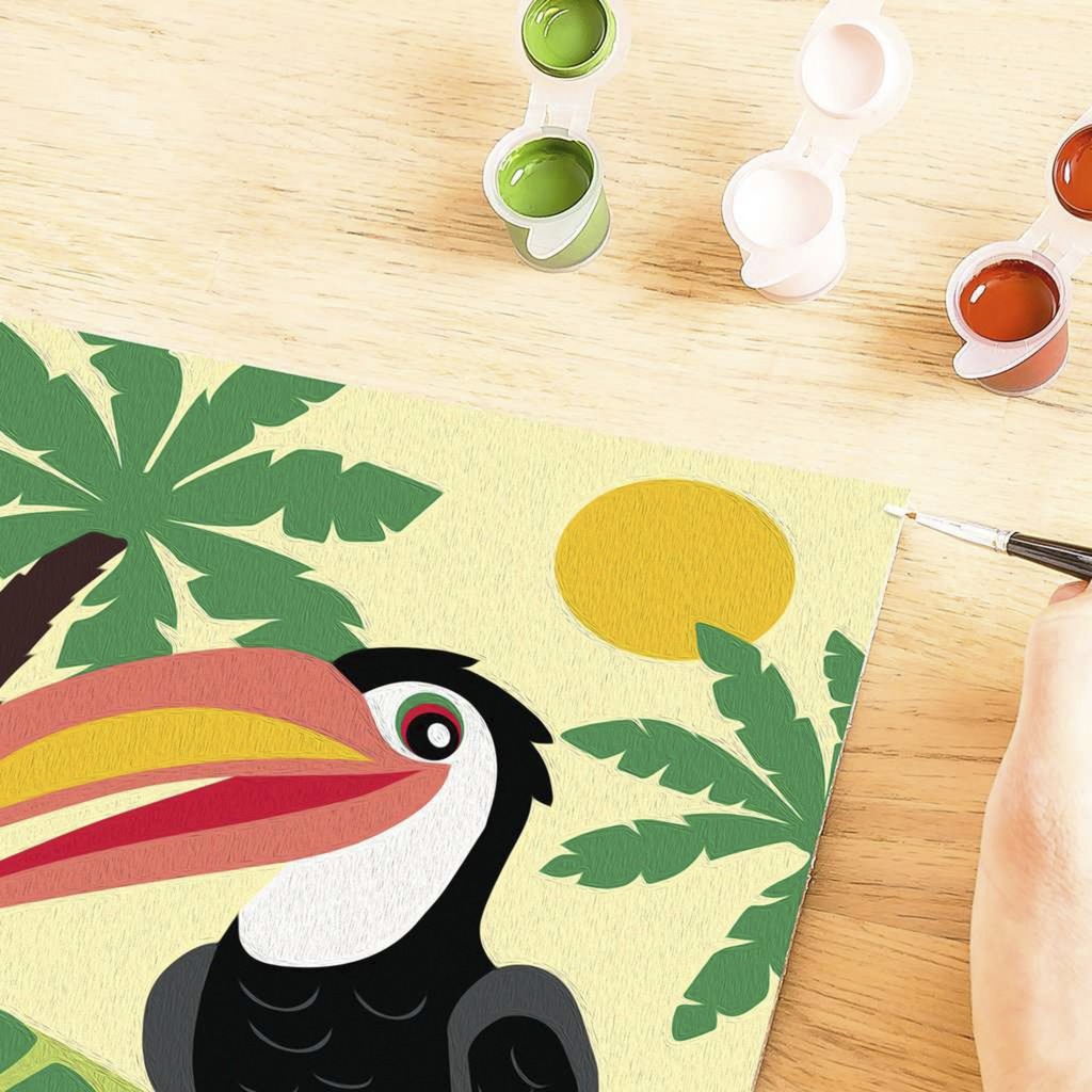 Ravensburger Malen nach Zahlen - Tukan im Dschungel