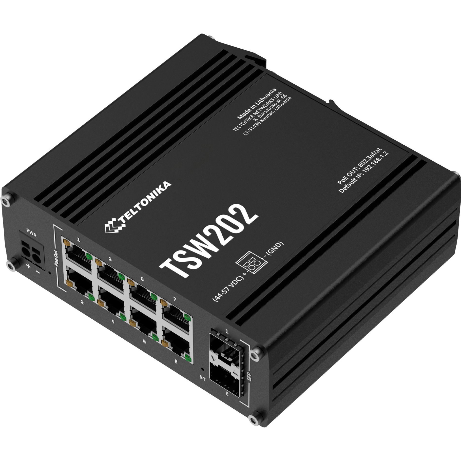 Teltonika TSW202, Switch schwarz