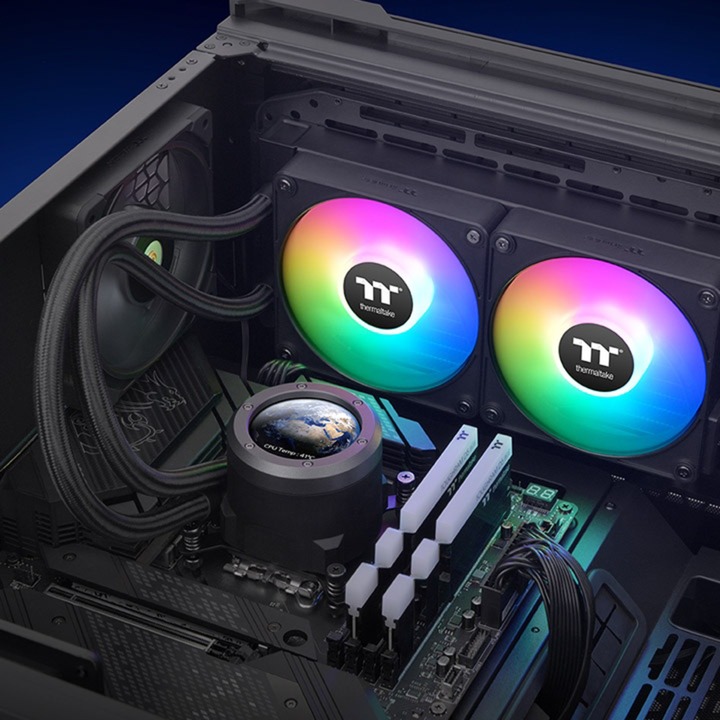 Thermaltake TH280 V2 Ultra EX ARGB CPU All-In-One Liquid Cooler , Wasserkühlung schwarz