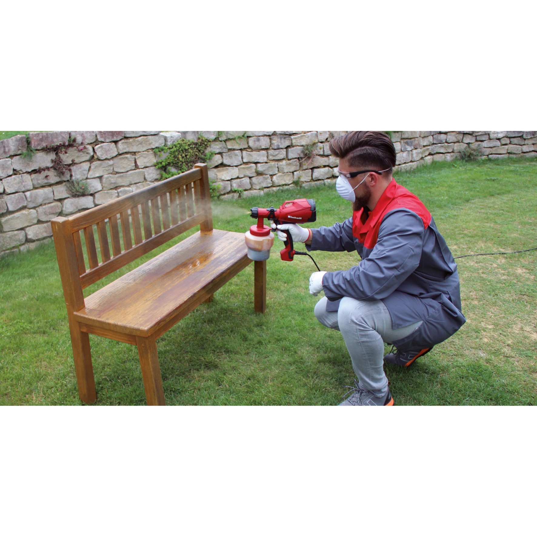 EINHELL Farbsprühpistole TC-SY 400 P rot/schwarz, 400 Watt