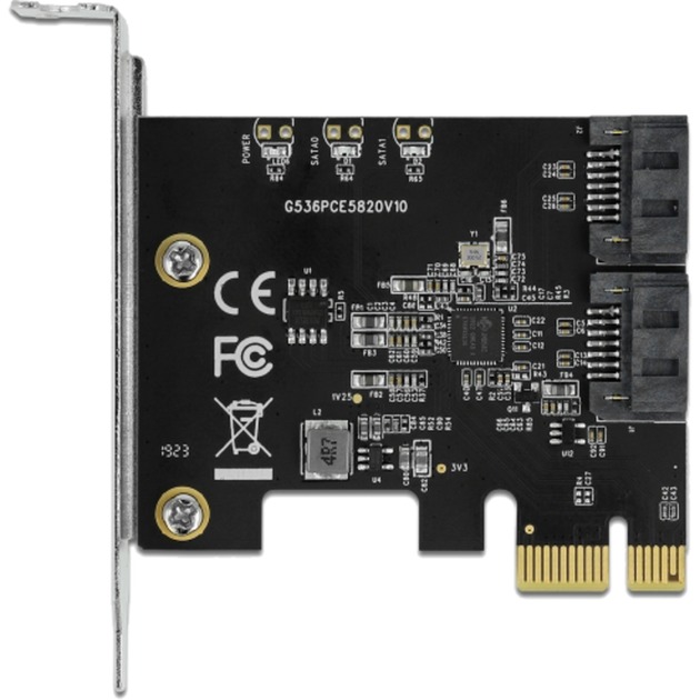 DeLOCK 2 Port SATA PCI Express Karte, Adapter