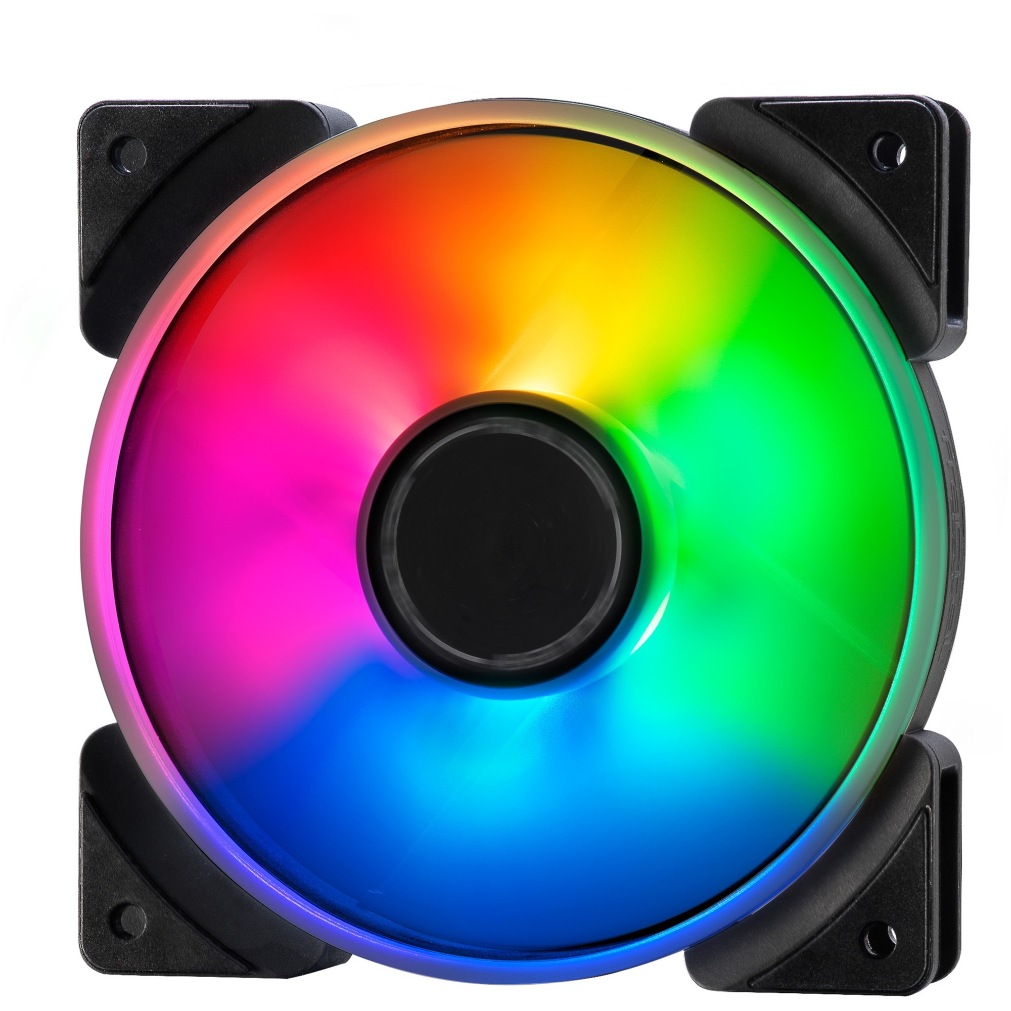 Fractal Design Prisma AL-12 PWM ARGB , Gehäuselüfter weiß/transparent, Einzellüfter, 120 mm